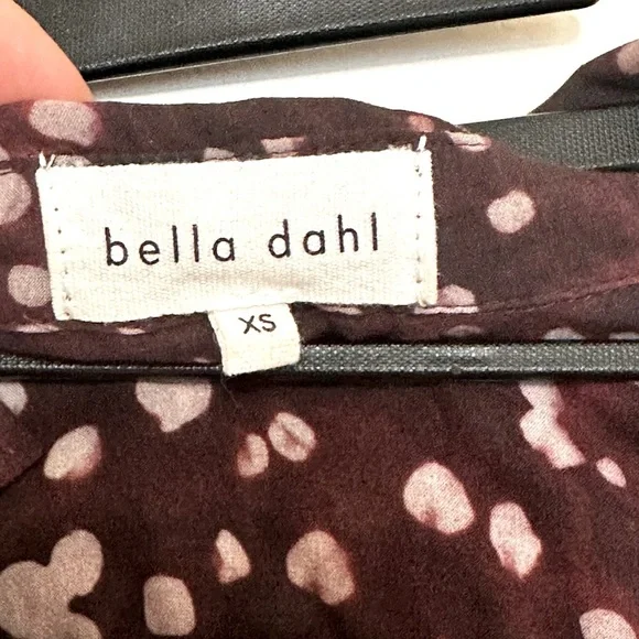 Bella Dahl Polka Dot Flowy Button Down Blouse - Picture 3 of 8